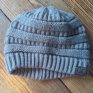 C.C Knit Beanie in Taupe